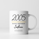 Thumbnail 5 - Classy 18th Birthday Year Personalised Mug