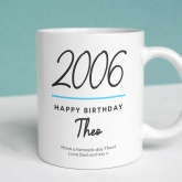 Thumbnail 1 - Classy 18th Birthday Year Personalised Mug