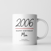 Thumbnail 7 - Classy 18th Birthday Year Personalised Mug