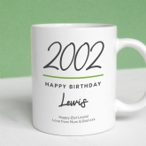 Thumbnail 1 - Classy 21st Birthday Year Personalised Mug