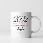Thumbnail 3 - Classy 21st Birthday Year Personalised Mug