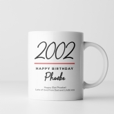Thumbnail 5 - Classy 21st Birthday Year Personalised Mug