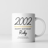 Thumbnail 7 - Classy 21st Birthday Year Personalised Mug