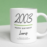 Thumbnail 1 - Classy 21st Birthday Year Personalised Mug