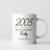 Thumbnail 7 - Classy 21st Birthday Year Personalised Mug