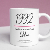 Thumbnail 1 - Classy 30th Birthday Year Personalised Mug