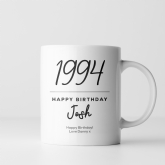 Thumbnail 4 - Classy 30th Birthday Year Personalised Mug