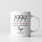 Thumbnail 6 - Classy 30th Birthday Year Personalised Mug