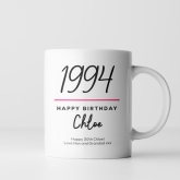 Thumbnail 8 - Classy 30th Birthday Year Personalised Mug