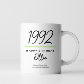 Thumbnail 6 - Classy 30th Birthday Year Personalised Mug