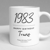 Thumbnail 1 - Classy 40th Birthday Year Personalised Mug