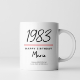 Thumbnail 3 - Classy 40th Birthday Year Personalised Mug