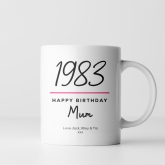 Thumbnail 7 - Classy 40th Birthday Year Personalised Mug