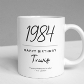 Thumbnail 1 - Classy 40th Birthday Year Personalised Mug