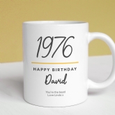 Thumbnail 1 - Classy 50th Birthday Year Personalised Mug