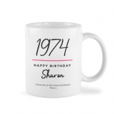 Thumbnail 9 - Classy 50th Birthday Year Personalised Mug