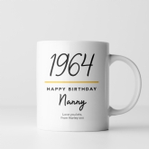 Thumbnail 5 - Classy 60th Birthday Year Personalised Mug