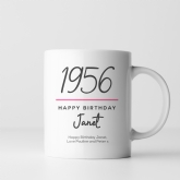 Thumbnail 3 - Classy 70th Birthday Year Personalised Mug