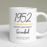 Thumbnail 1 - Classy 70th Birthday Year Personalised Mug
