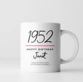 Thumbnail 2 - Classy 70th Birthday Year Personalised Mug