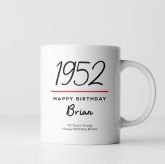Thumbnail 5 - Classy 70th Birthday Year Personalised Mug