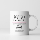 Thumbnail 3 - Classy 70th Birthday Year Personalised Mug