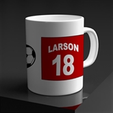 Thumbnail 1 - Personalised Football Shirt Strip Mug