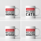 Thumbnail 1 - Warning! May Start Talking About... Women's Mug