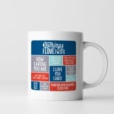 Thumbnail 7 - Personalised 10 Things I Love About my Wife Mug