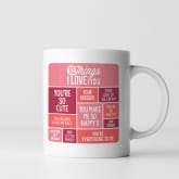 Thumbnail 4 - Personalised 10 Things I Love About You Mug