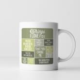 Thumbnail 6 - Personalised 10 Things I Love About You Mug