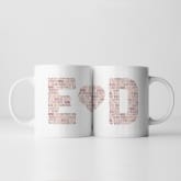 Thumbnail 1 - Personalised Couples Letter Mug