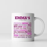 Thumbnail 5 - Personalised Favourite Things Mug