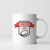 Thumbnail 3 - Personalised "Talking Balls" Rugby Year Mug
