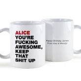 Thumbnail 12 - Personalised Swearing Motivational Mugs