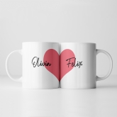 Thumbnail 8 - Personalised Love Heart Mug