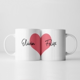 Thumbnail 9 - Personalised Love Heart Mug