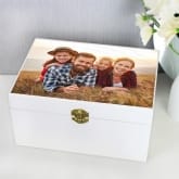 Thumbnail 1 - Personalised White Storage Box with Photo