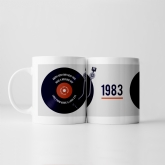 Thumbnail 1 - Personalised 40th Birthday Retro Record Mug