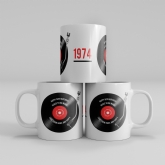 Thumbnail 3 - Personalised 50th Birthday Retro Record Mug