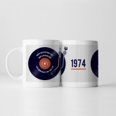 Thumbnail 1 - Personalised 50th Birthday Retro Record Mug