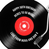 Thumbnail 6 - Personalised 50th Birthday Retro Record Mug