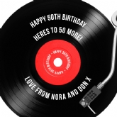 Thumbnail 3 - Personalised 50th Birthday Retro Record Mug