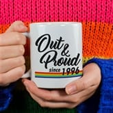 Thumbnail 1 - Personalised Out & Proud Since….. Mug