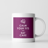 Thumbnail 2 - Funny Calm Down and Eat Cake Mug