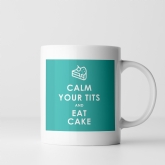 Thumbnail 3 - Funny Calm Down and Eat Cake Mug