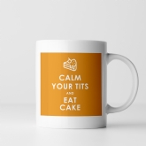 Thumbnail 4 - Funny Calm Down and Eat Cake Mug