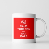Thumbnail 5 - Funny Calm Down and Eat Cake Mug