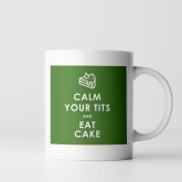 Thumbnail 6 - Funny Calm Down and Eat Cake Mug