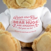 Thumbnail 4 - Personalised Roses are Red Teddy Bears